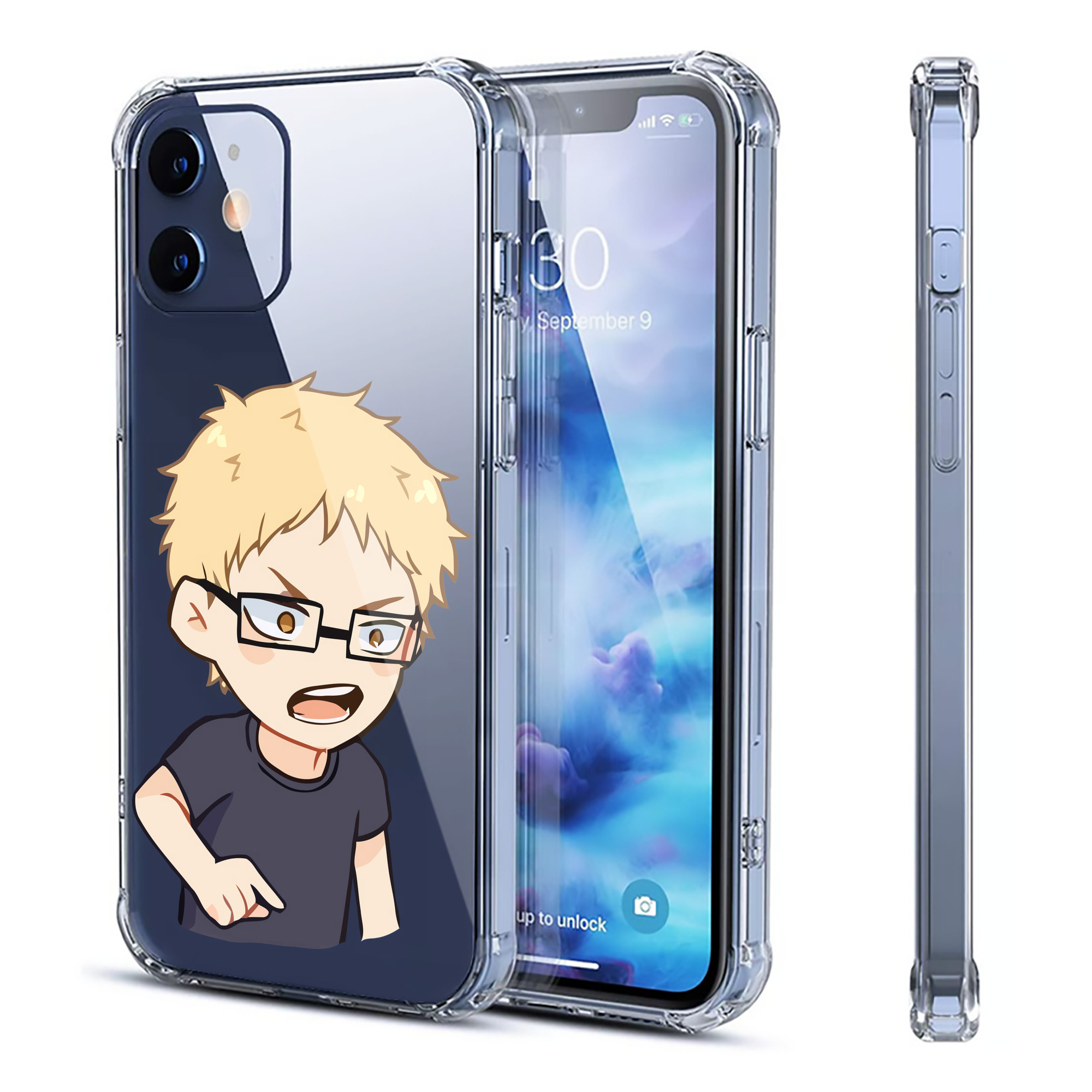 （画像用） ハイキュー!! Haikyu!! 【iPhone 12シリーズ対応】透明スマホケース（クリアソフトケース）